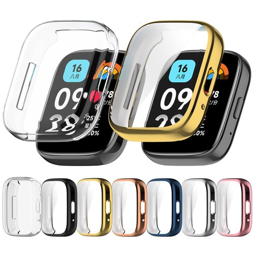 TPU Plating Screen Protector Watch Case Cover For Redmi Watch 3 Active / Lite - Picture 1 of 19