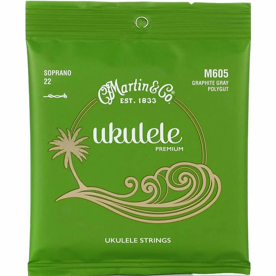 Martin M605 Premium Polygut Graphite Gray Soprano Ukulele strings, 22-23 - Image 1 of 1