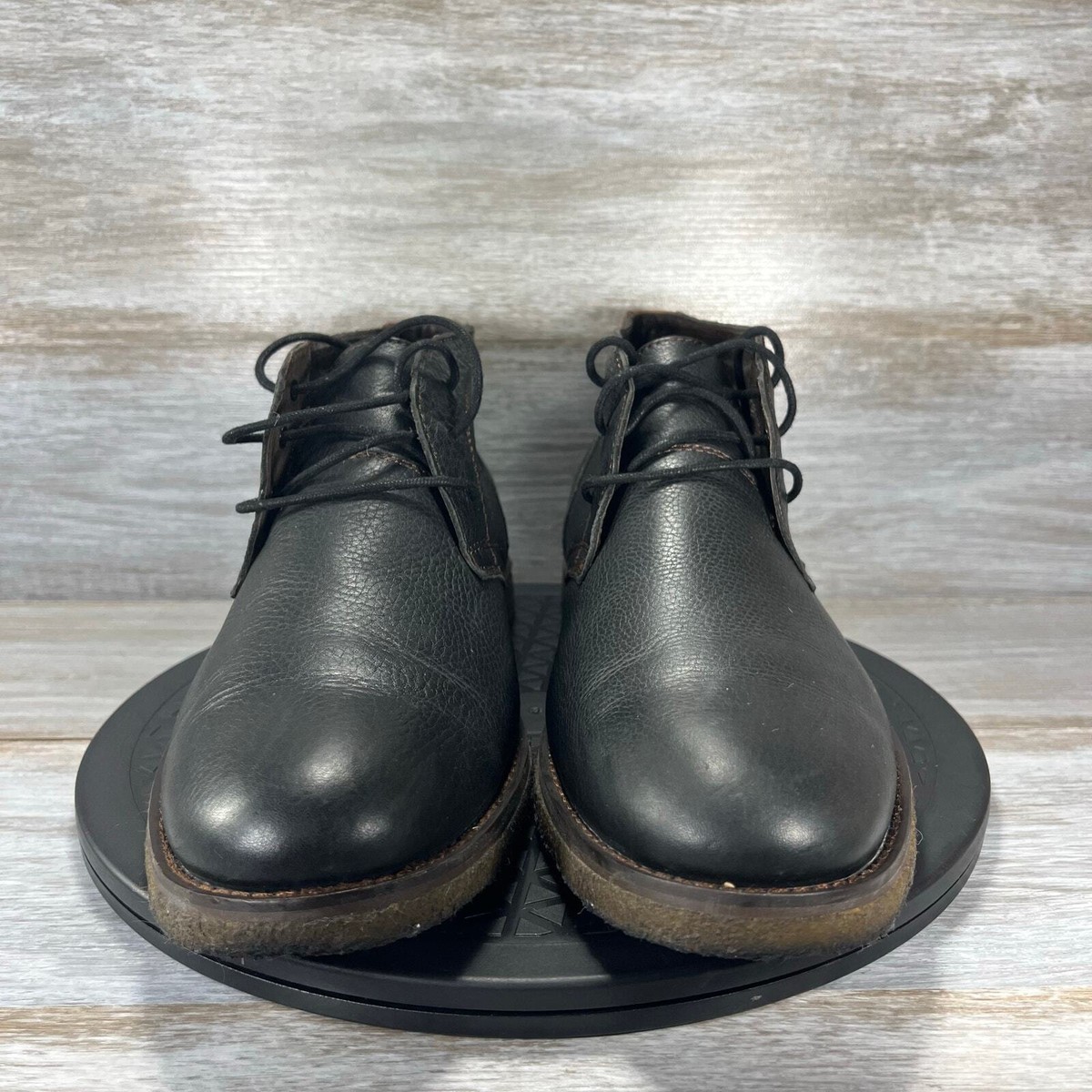 Johnston & Murphy 20-7281 Chukka Boots Mens 15M Black Leather Crepe Sole Lace Up Johnston & Murphy Men main image 4