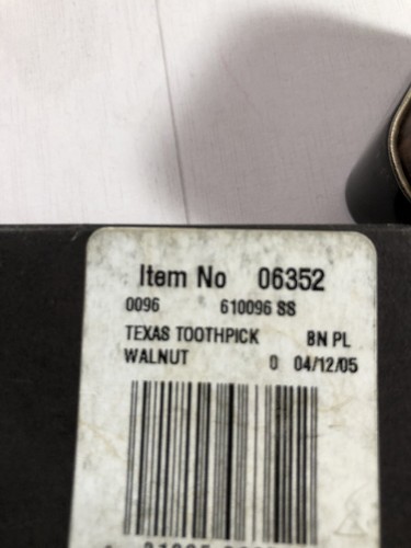 NEW CASE XX C PLATTS WALNUT BONE TINY TOOTHPICK KNIFE  06352 PRISTINE RARE - Picture 11 of 12