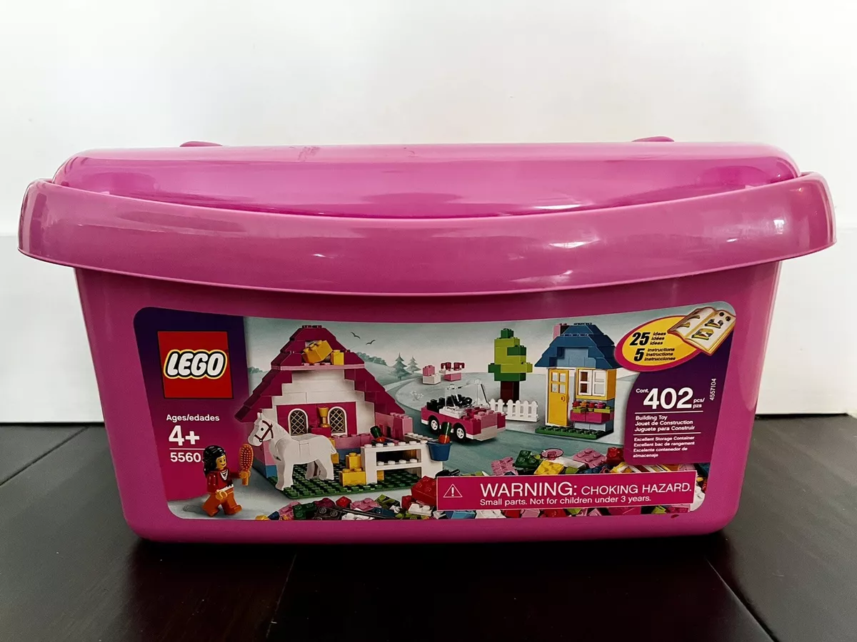 LEGO 5560 - Creator: Basic Set (Girls) - Large Pink Brick Box - 2009 w/ BOX  100%