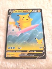  Surfing Pikachu V  008/025 Ultra Rare Pokemon Celebrations Nm