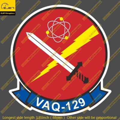 VAQ-129 Electronic Attack Squadron 129 Vinyl Sticker luggage laptop ...