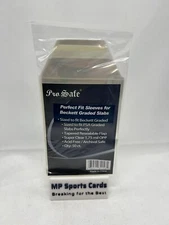 (1) Pro Safe Perfect Fit Beckett Slabs Sleeves 50ct Free Shipping!