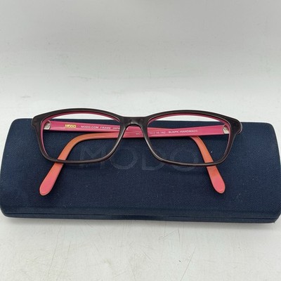 Modo Eyeglasse Frames Only Japan MC 042 BLKPK 50-16-142 Pink Black With Case