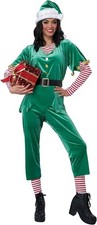 Joyful Elf Christmas Adult Women Costume