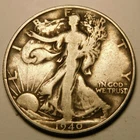 1940 S Walking Liberty Half Dollar  90% Silver   "As Pictured-Not Cleaned"