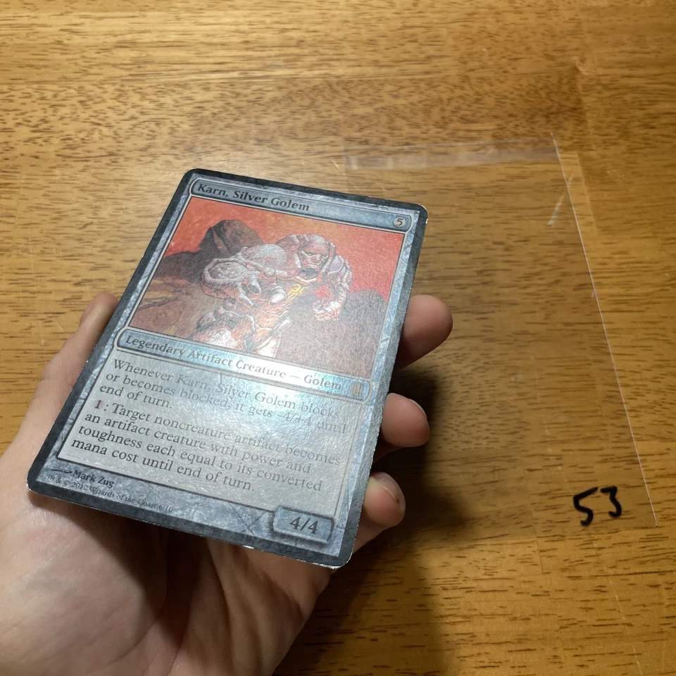 🗿 Karn, Silver Golem - MTG - Oversize - Commander's Arsenal - CM1 - Foil - L53 - Image 3 of 4