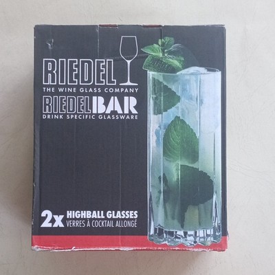 NEW IN BOX Riedel Fine Crystal HighBall Glass Made In Germany set Of 2 