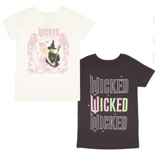 Wicked: For Good Elphaba & Glinda 2025 TShirt set (2)  - Multicolors Child's 4/5