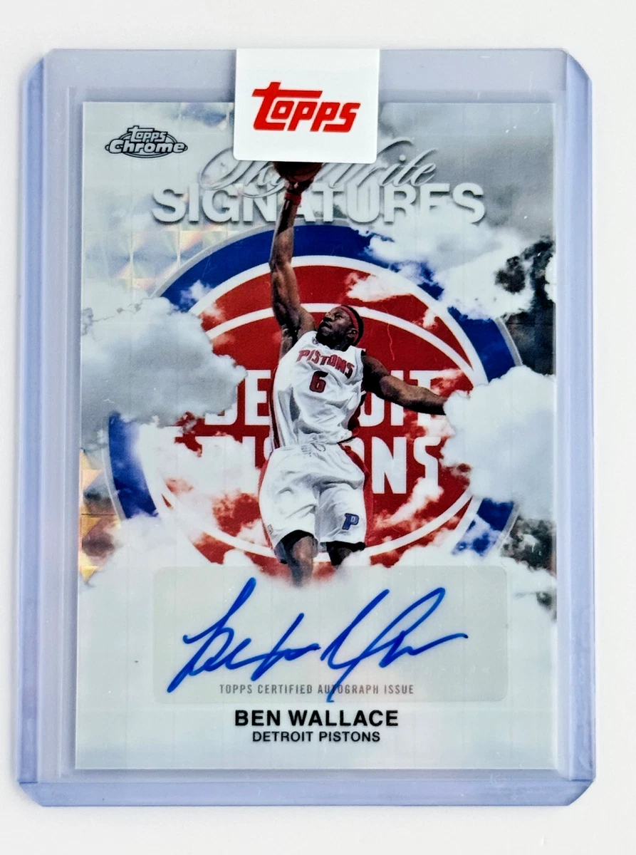 Ben Wallace Basketball Autographed Sports Trading Cards