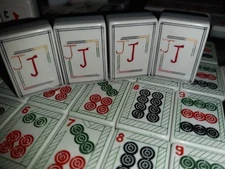 Mahjong Mah-Jongg NMJL 152 triple layer  in wood box
