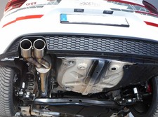 FOX Edelstahl Sportauspuff VW Polo 6 GTI Typ AW 2x90mm doppelwandig abgeschrägt