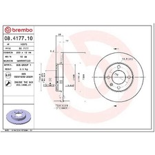 2x Brembo Scheibenbremse 26049159 vorne 839615301 ZBA615301