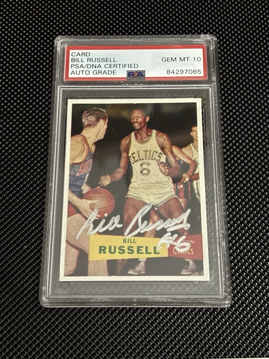 NBAカード Bill Russell autoサイン Bill Russell Basketball Original Autographed Sports Trading Cards