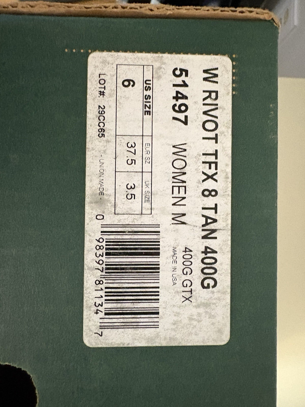 Danner Rivot TFX 8 Tan 400g Women’s Size 6 With Box image 3