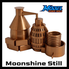 Moonshine Still -G Scale 1:24 Model - Metallic Copper - 18 Sizes Available