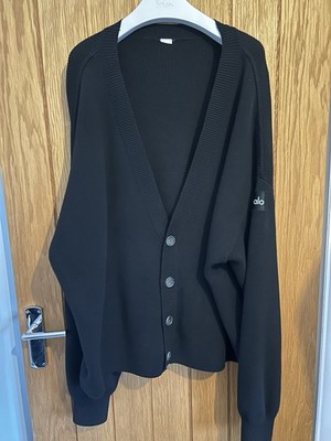 Alo Yoga Scholar Strickjacke Gr. L Oversized Grobstrick