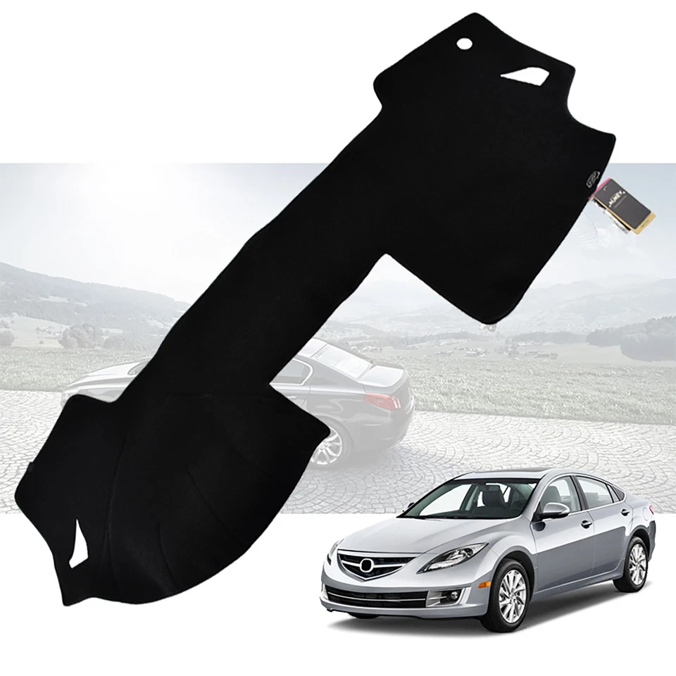 For Mazda 6 2009-2012 Black Leather Car Dashboard Cover Dash Protector Pad Mat . - Imagem 2 de 4