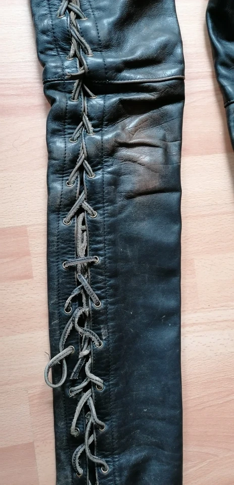 Modeka Vintage Lederhose mit Schnürung W28 - Bild 2 von 4
