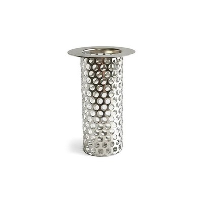 2'' Commercial Floor Drain Strainer, 4'' Tall 304 Perforated Cylindrical Mesh ...