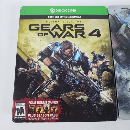 Gears of War 4 Xbox One Ultimate Edition Steelbook CIB Complete Tested - Picture 3 of 10