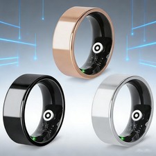 Smart Ring Fitness and Sleep Tracker w/ Charging Case for iOS  Android