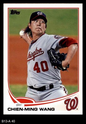 2013 Topps #40 Chien-Ming Wang Nationals 8 - NM/MT