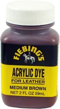 Fiebings 2 Oz46; Acrylic Dye Medium Brown
