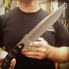 CUSTOM HANDMADE D2 TOOL STEEL HUNTING CAMPING BOWIE KNIFE SURVIVAL KNIFE USA