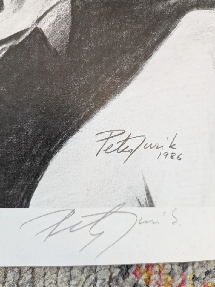 1986 Rolling Stones Art Print by Peter Jurik - Signed - CBS Records Vintage - Image 2 of 4