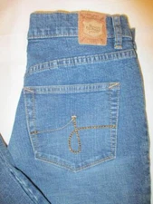Jag Jeans Boot Stretch Women's Blue Denim Jeans Size 10 x 30 New Bling