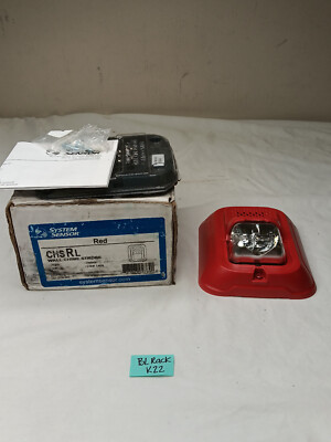 CHSRL SYSTEM SENSOR WALL CHIME STROBES RED BRAND NEW