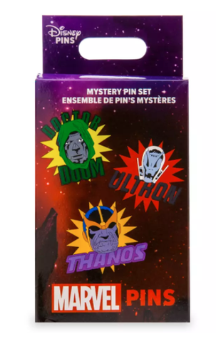 Disney Parks Marvel Villains Mystery Pin Blind Pack - 2 Stück Neu mit Karte - Bild 1 von 3
