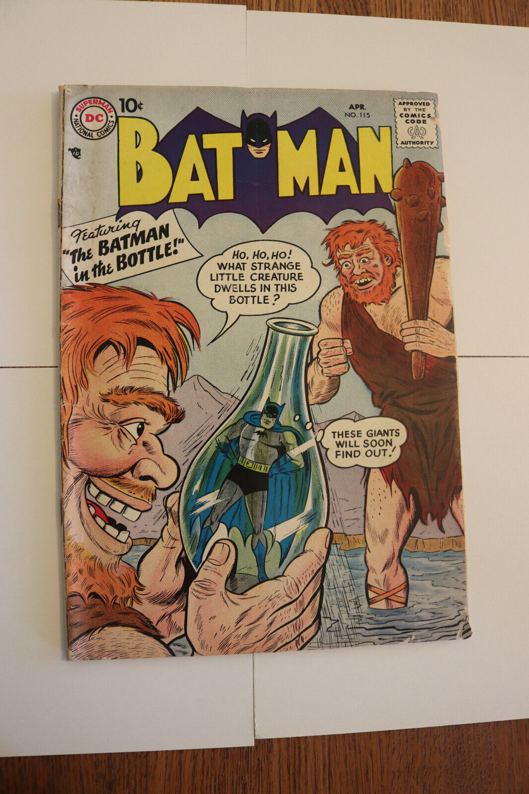 Batman comic #115 Silver age 1958. Please see pics and description.