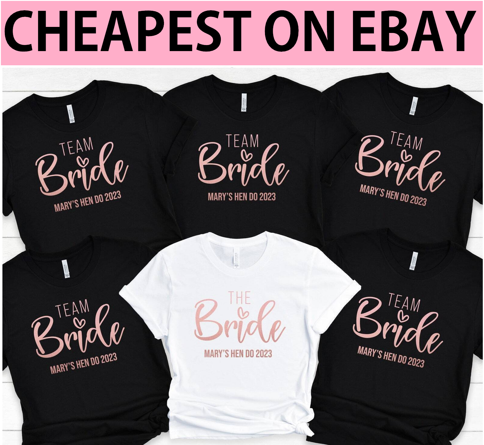 Hen Party T Shirts Hen Do Bride To Tribe Tops Personalised Gold Stag do | eBay