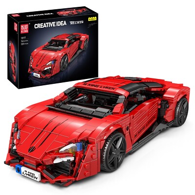 Mould King 10117 Sportwagen Roter Luxus Auto Bausatz Klemmbausteine Spielzeug