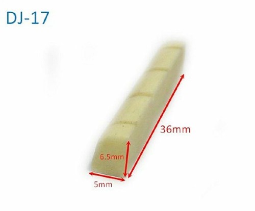 Ukulele Bone saddles & nuts 4/4 pieces DJ17&20 - Picture 2 of 3
