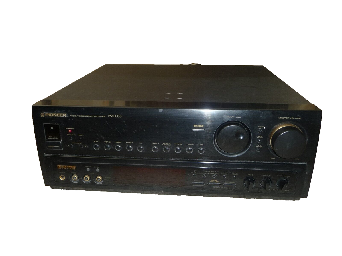 Pioneer VSX-D3S Receiver 130 W x 2 100 W x 5 with Dolby Digital AC
