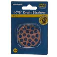 Waxman PlumbCraft 7638800T 1-7/8" Snap-In Stainless Steel Drain Strainer