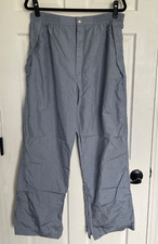 VTG Windbreaker Pants Dunlop Periwinkle Color Women's Size L Retro 80s 90s Y2K