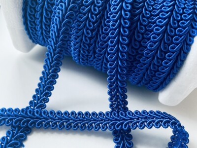 Rayon Zopfkordel Gimp Scroll Textil Kissen Trimmen Vorhänge 10 mm - königsblau