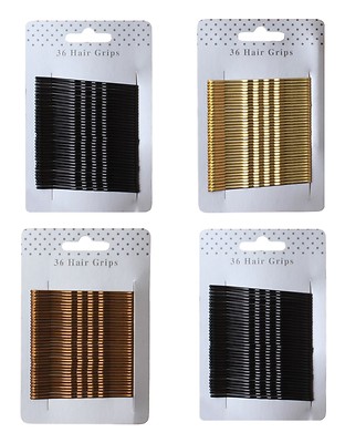36 Long Traditional Kirby Hair Grips Slides Clips Pins 6.5cm Accessories 2.6/"