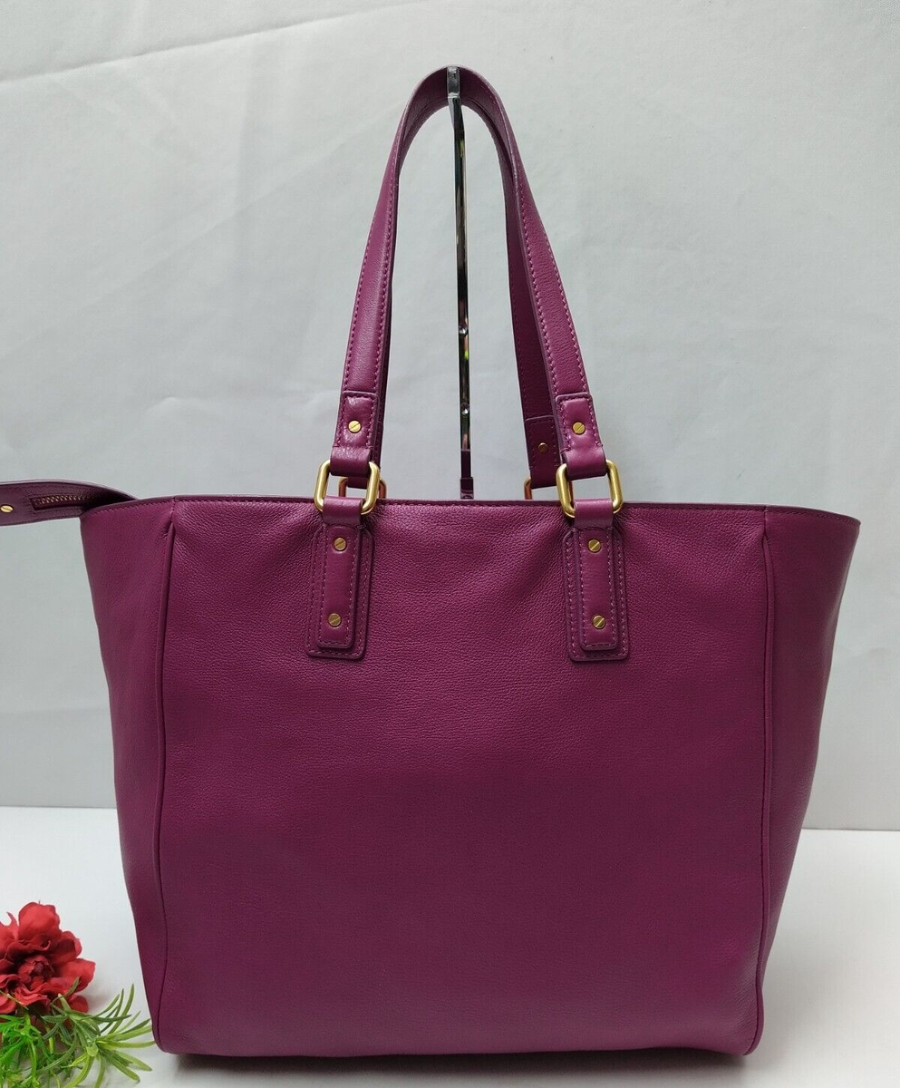 Marc by Marc Jacobs Bianca Hayley Tote in Fuchsia Purple Leather