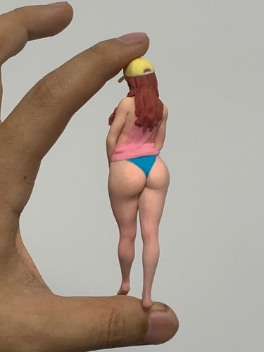 1/12 1/16 1/18 Yellow Hat Sexy Girl Car Stereoscopic Model Toy - Picture 9 of 11