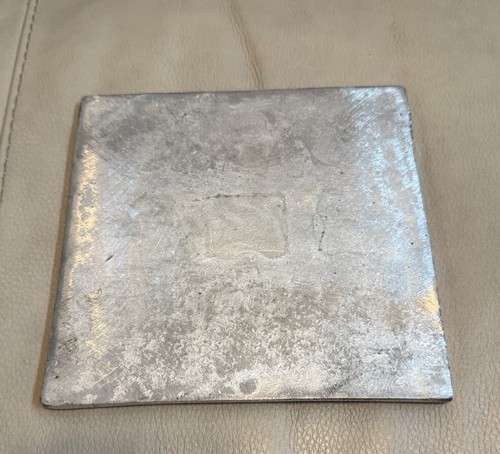 Juego de mesa vintage MCM aluminio latón macizo Tic Tac Toe 5 X's 4 O's 7,5x7,5 pulgadas - Imagen 7 de 7