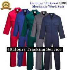 Mens Work Coveralls Overalls Boiler Suit Warehouse Students Worker Wear Suit UK
