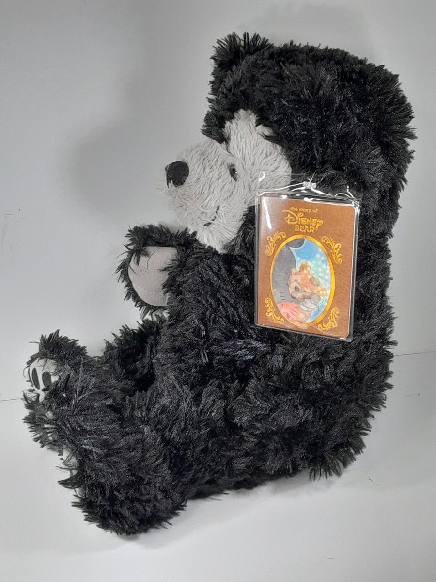 Walt Disney World Disney Bear Pre Duffy Black & Grey Hidden Mickey