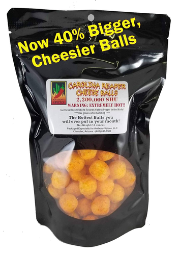 Anthony Spices - Carolina Reaper Cheese Balls (palline di formaggio estremamente calde) - Foto 9 di 12