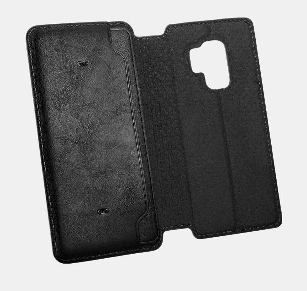 Funda monedero Samsung Galaxy S9 Funda magnética desmontable de cuero genuino By Icarer Foto 4 de 4